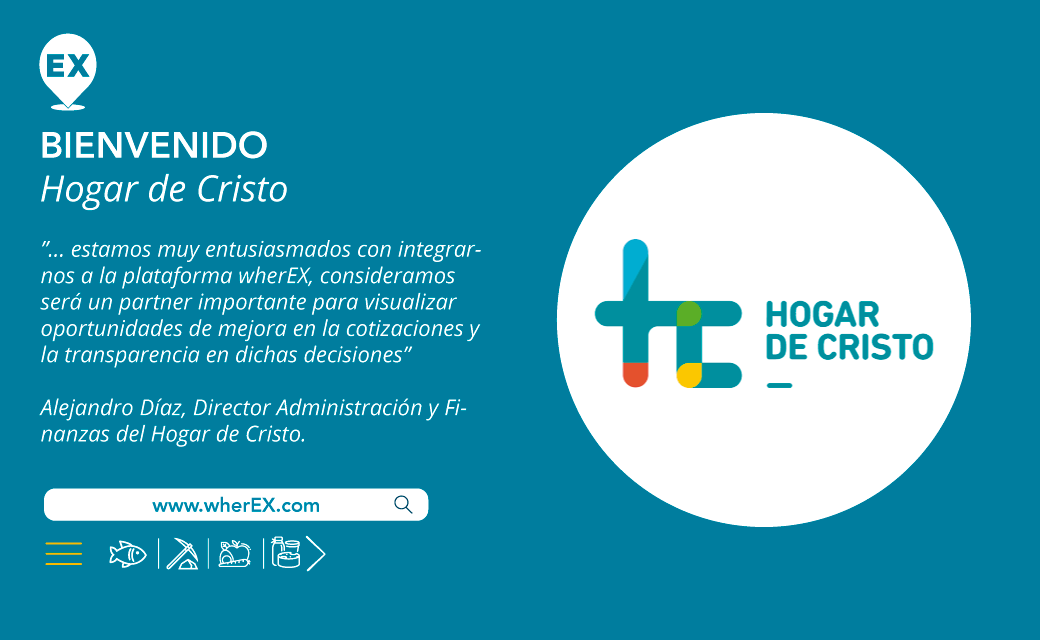 Wherex incorpora al Hogar de Cristo dentro de sus clientes