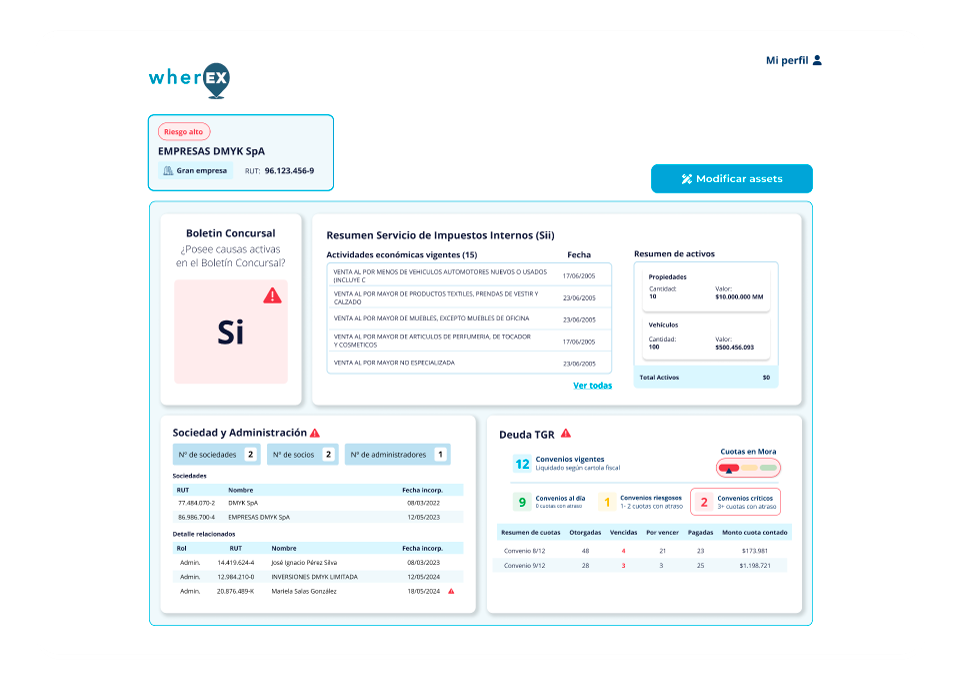 Propuesta de Valor de Wherex Risk